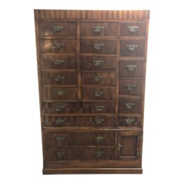Asian Two Piece 23 -Drawer Dresser. Original Price: $2,000.00