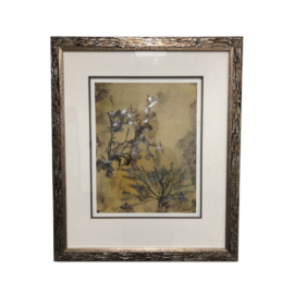 Ethan Allen Framed Jennifer Carlson Botanical "Series A" Giclee #1. Original Price: $400.00