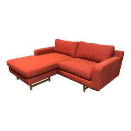 West Elm Eddy Small Reversible Cayenne Sectional. Original Price: $1,399.00