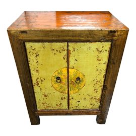 Asian Lacquered Two-Door Cabinet