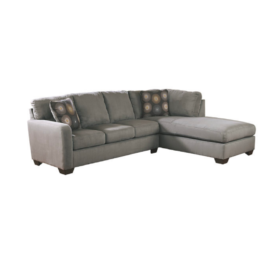 Zela 2 Piece Gray Sectional. Original Price: $1,280.00