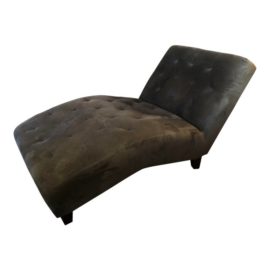 Z-Gallerie Chambers Tufted Upholstered Lounge Chaise
