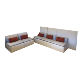 Unique Euro Modular Linen Sofa Set/Sectional Five Pieces . Original Price: $16,000.00