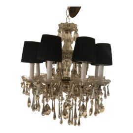 Vienna Style Chandelier With Black Shades. Original Price: $1,200.00