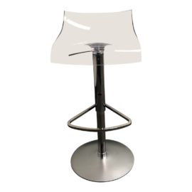 Ligne Roset Pam Transparent Seat Adjustable Stool by Claudio Dondoli & Marco Pocci. Original Price: $647