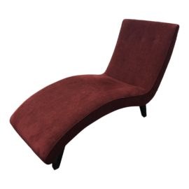 Room & Board Della Cranberry Upholstered Chaise. Original Price: $1,200.00