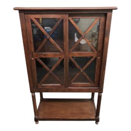 Wood & Glass Media Cabinet
