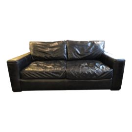 Restoration Hardware Leather Maxwell Sofa. Original Price: $4,095.00