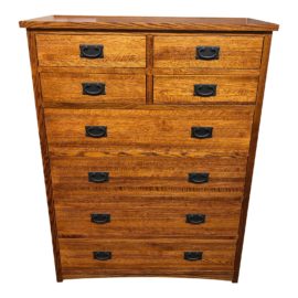 Arts and Crafts Style Michaels Furniture Oak Dresser