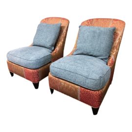 Donghia Cooper Chairs, a Pair. Original Price: $8,353