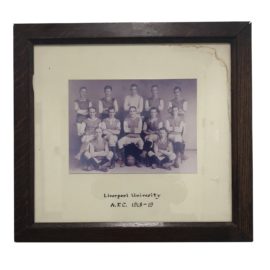 Antique Rugby Team Photograph Liverpool University 1918