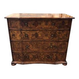 Gumps English Style Amherst Oyster Four Drawer Chest. Original Price: $2,500.00