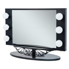 Vanity Girl Starlet Lighted Bathroom/Vanity Black Mirror