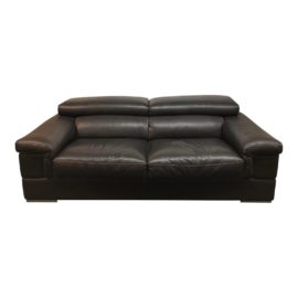 Incanto Group Divani Italian Leather Sofa. Original Price: $8,000