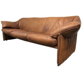 B&B Italia Mario Bellini Le Stelle Leather Sofa. Original Price: $6,000