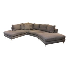 Room & Board Hayes Custom Left-Back Angled Sectional Sofa. Original Price: $4,587