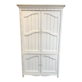 White Armoire From Ragassi Furniture. Original Price: $2,500