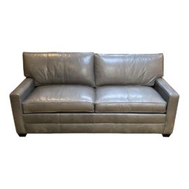 Bennett Leather Sofa From Ethan Allen. Original Price: $3,800