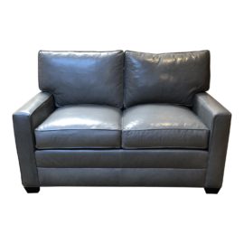 Bennett Leather Loveseat From Ethan Allen. Original Price: $3,600