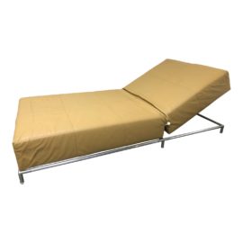 B&B Italia George Pouff Adjustable Leather Chaise Lounge