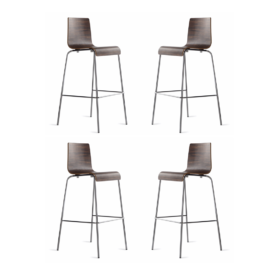 Blu Dot - NEW Set of Four Bentwood Barstools: Original Price: $916