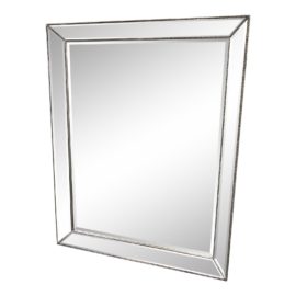 Restoration Hardware Venetian Beaded Silver Finish Mirror. Original Price: $949