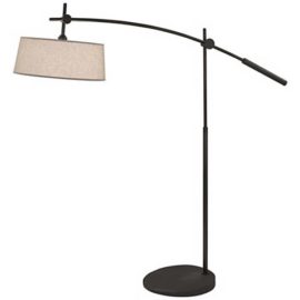 Rico Espinet Miles 2-Light Boom Arm Patina Bronze Floor Lamp. Original Price: $885