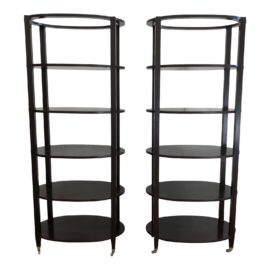 Pair of Michael Berman Limited Oval Etageres