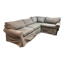 Mitchell Gold Slipcovered Sectional Sofa From Pottery Barn. Original Price: $3,500