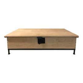 Restoration Hardware Oak Trunk Coffee Table. Original Price: $2,395