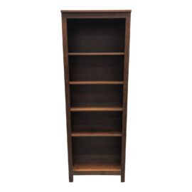 Crate & Barrel Finn Walnut Top + Slated Metal DeskPreston Walnut Bookcase. Original Price: $1,000