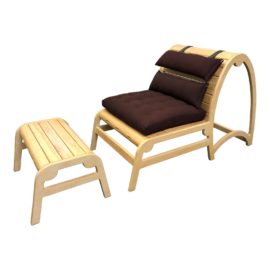 NEW Infinity Yoga Chair + Ottoman From Bhoga. Original Price: $800