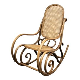 Thonet No.10 Bentwood + Cane Rocking Chair