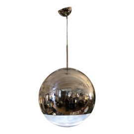 Tom Dixon Chrome Mirrored Ball Light Pendant. Original Price:$825