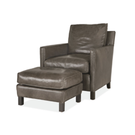 Room & Board Bram Leather Chair + Ottoman. Original Price: $2,898