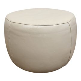 Room & Board Lind Round Leather Ottoman. Original Price: $500