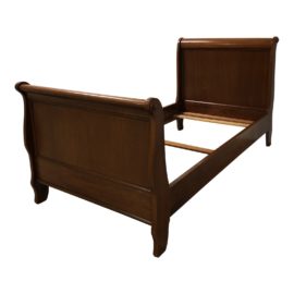Twin Size Bombay Co. Wood Sleigh Bedframe. Original Price: $800
