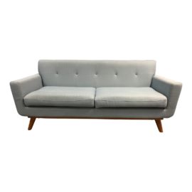 Engage Blue Upholstered Loveseat. Original Price: $800