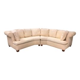 Custom Two Piece Curved Sofa