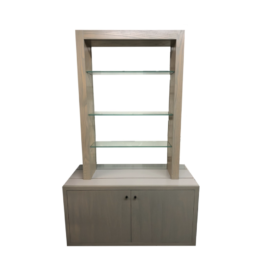 Blue Wash Display Cabinet