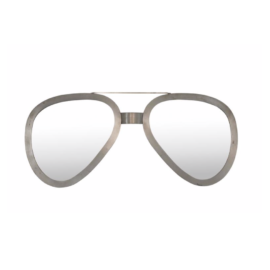 Curtis Jere Metal Aviator Sunglasses Mirrored Wall Sculpture, Signed 1980