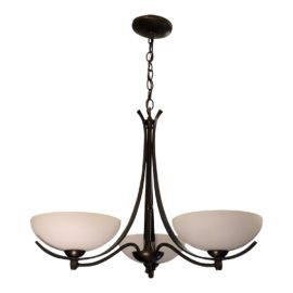 NEW Aegis 3 Arm Chandelier by Hubbardton Forge. Original Price: $1,035