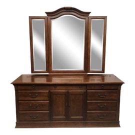 Hickory White Double Dresser + Mirror