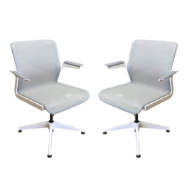 Allsteel Clarity Side Chairs/Office Chairs - a Pair. Original Price: 1,100