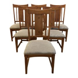 Craftsman Style Dining Chairs - Set of Six