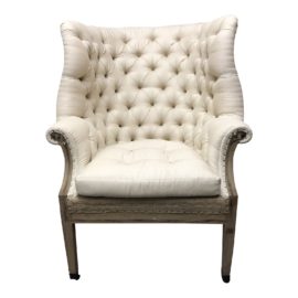 Restoration Hardware Deconstructed 19th C. English Wingback Chair