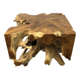 Salvaged Teak Root Live Edge Side Table/Coffee Table