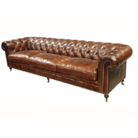 Chesterfield Artsome Leather Sofa. Original Price: $7,781