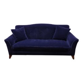 Custom Iris Mohair Sofa. Original Price: $5,000