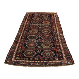 Vintage Handknotted Oriental Area Rug - 5′4″ × 9′3″